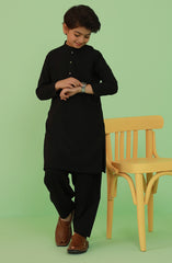 BOYS KAMEEZ SHALWAR  BLACK