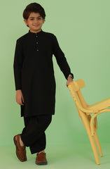 BOYS KAMEEZ SHALWAR  BLACK