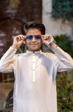 BOYS KAMEEZ SHALWAR OFF WHITE