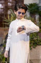BOYS KAMEEZ SHALWAR OFF WHITE