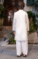 BOYS KAMEEZ SHALWAR OFF WHITE