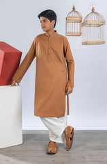 PRE WINTER'23 TEENS KURTA SEMI FORMAL BROWN
