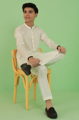 TEENS KURTA OFF WHITE