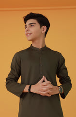 TEENS KURTA MEHNDI GREEN