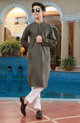 TEENS KURTA MEHENDI GREEN