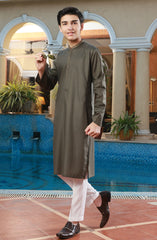 TEENS KURTA MEHENDI GREEN