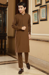 TEENS KURTA PAJAMA KHAKI