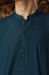 TEENS KURTA PAJAMA TEAL BLUE