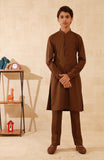 TEENS KURTA PAJAMA BROWN