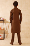 TEENS KURTA PAJAMA BROWN