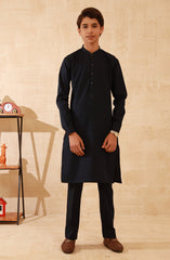 NAVY BLUE KURTA PAJAMA
