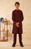 TEENS KURTA PAJAMA BURGUNDY