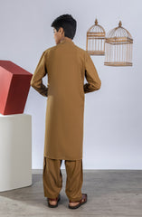 WINTER'23 TEENS KAMEEZ SHALWAR CASUAL MUSTARD