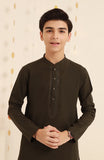 TEENS KAMEEZ SHALWAR OLIVE GREEN