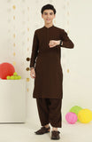 TEENS KURTA PAJAMA BROWN