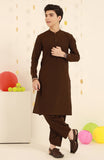 TEENS KURTA PAJAMA BROWN