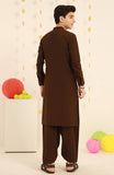 TEENS KURTA PAJAMA BROWN