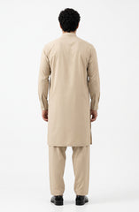 DUSTY-BEIGE BLENDED KAMEEZ SHALWAR