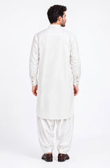 OFF-WHITE BLENDED KAMEEZ SHALWAR