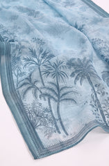 ICE-BLUE CHIFFON DUPATTA