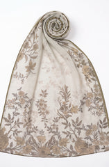 MOSS-GREEN VOIL DUPATTA