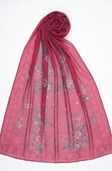 RED VOIL DUPATTA