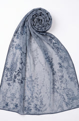 SLATE-GREY VOIL DUPATTA