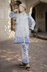 PRINTED CAMBRIC STITCHED 2 PIECE