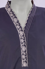 2 PIECE - EMBROIDERED CAMBRIC STITCHED