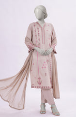 3 PIECE - EMBROIDERED CAMBRIC STITCHED