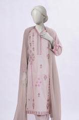3 PIECE - EMBROIDERED CAMBRIC STITCHED