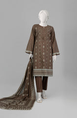 SUMMER'23 EDITION 2.0 RUSSET PRINTED LAWN 3PC UNSTITCHED