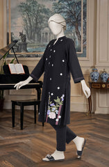 EMBROIDERED KHADDAR STITCHED 2 PIECE