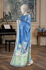 EMBROIDERED CROSS HATCH STITCHED 3 PIECE