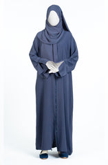 MARBLE CRUSH ABAYA WITH LACE