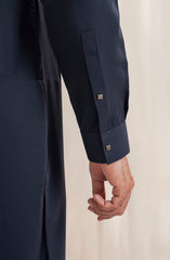 NAVY BLENDED KAMEEZ SHALWAR