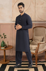 NAVY BLENDED KAMEEZ SHALWAR