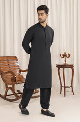 BLACK BLENDED KAMEEZ SHALWAR