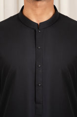 BLACK BLENDED KAMEEZ SHALWAR