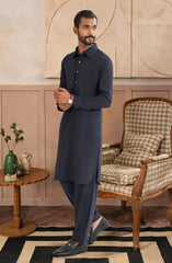 NAVY BLENDED KAMEEZ SHALWAR