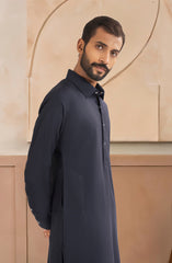 NAVY BLENDED KAMEEZ SHALWAR