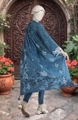 EMBROIDERED TWILL VISCOSE 3 PCS UNSTITCHED