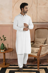 OFF-WHITE BLENDED KAMEEZ SHALWAR