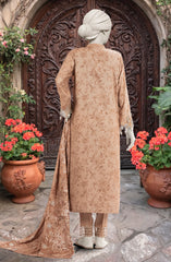 EMBROIDERED TWILL VISCOSE 3 PCS UNSTITCHED