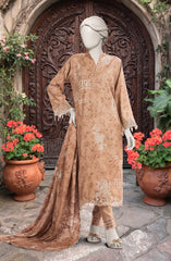 EMBROIDERED TWILL VISCOSE 3 PCS UNSTITCHED