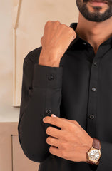 BLACK BLENDED KAMEEZ SHALWAR