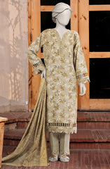 PRINTED COTTON VISCOSE 3PCS UNSTITCHED