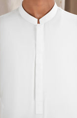 OFF-WHITE BLENDED KAMEEZ SHALWAR