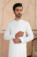 OFF-WHITE BLENDED KAMEEZ SHALWAR