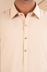 BEIGE BLENDED KAMEEZ SHALWAR